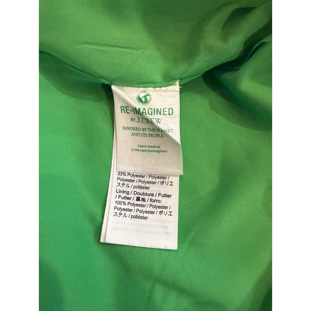 Preppy J. Crew Hayden Green Linen Blend Pant 10T Kickout Crop Coastal Resort - Picture 8 of 10